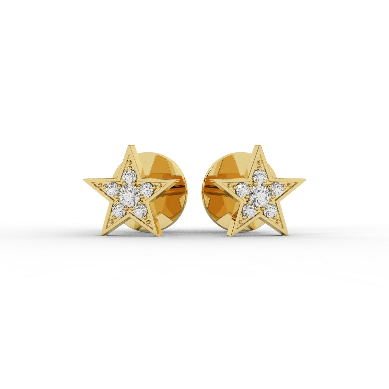 Aurora Earrings - Yellow Gold#Metal Colour_Yellow Gold