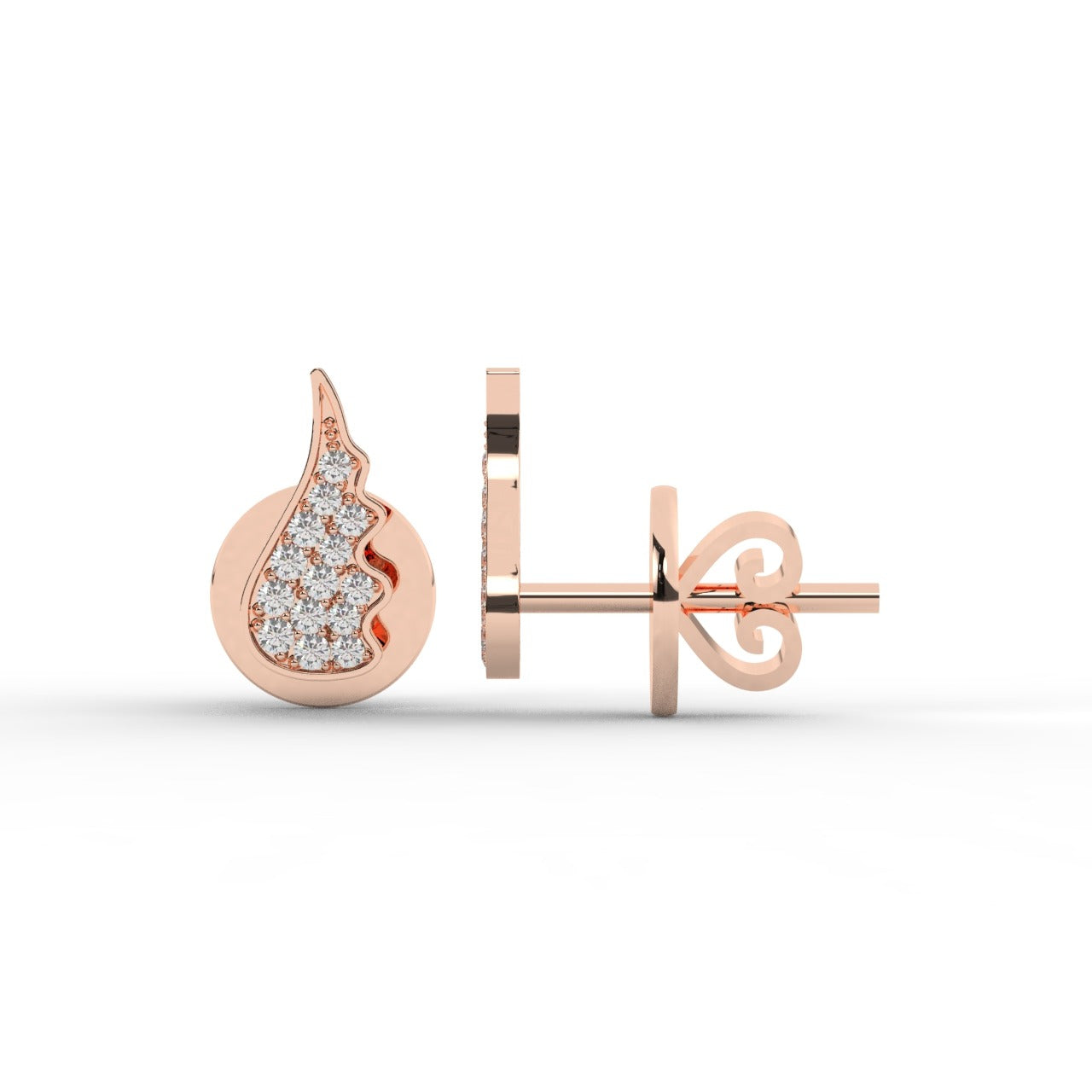 Celeste Earrings - Rose Gold#Metal Colour_Rose Gold
