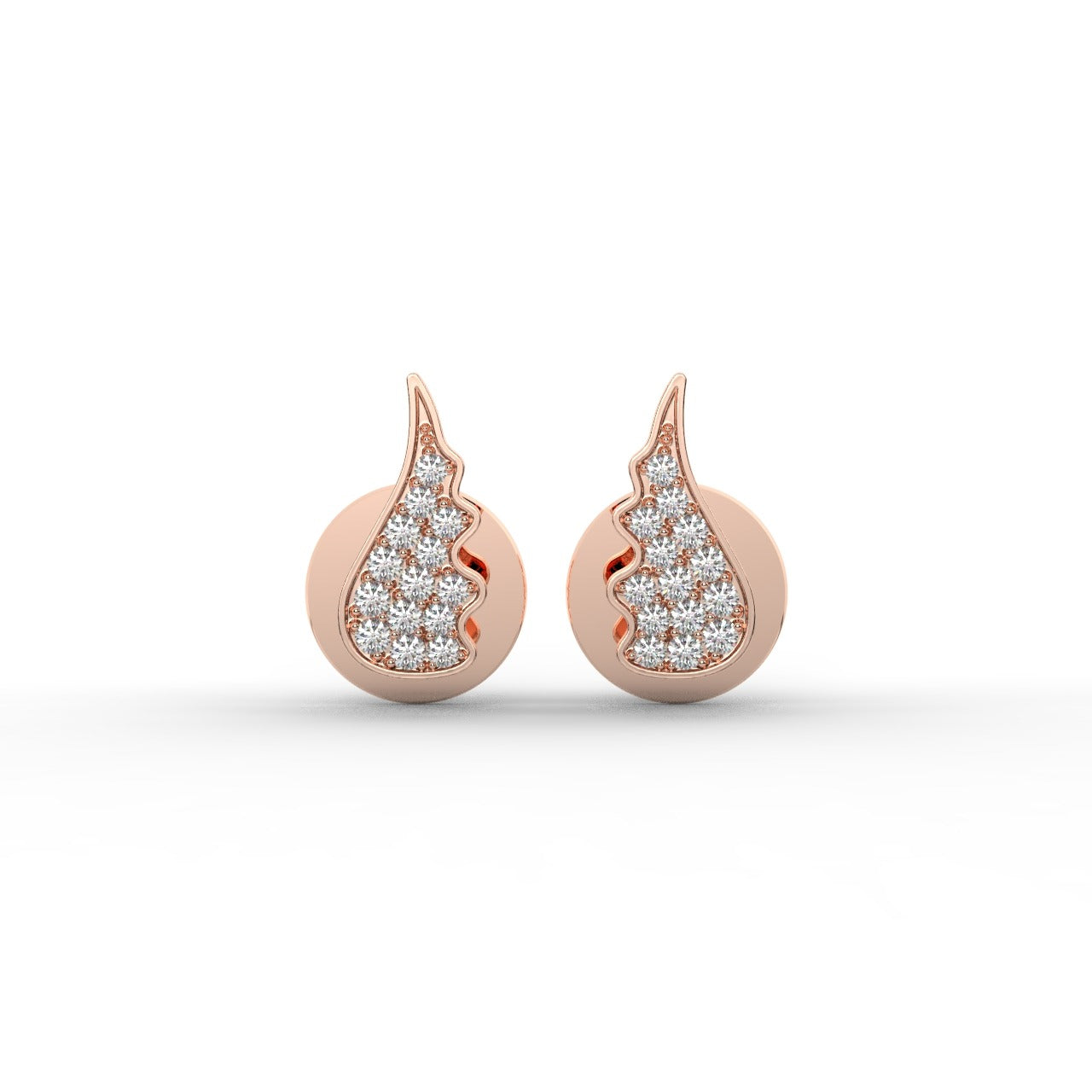 Celeste Earrings - Rose Gold#Metal Colour_Rose Gold