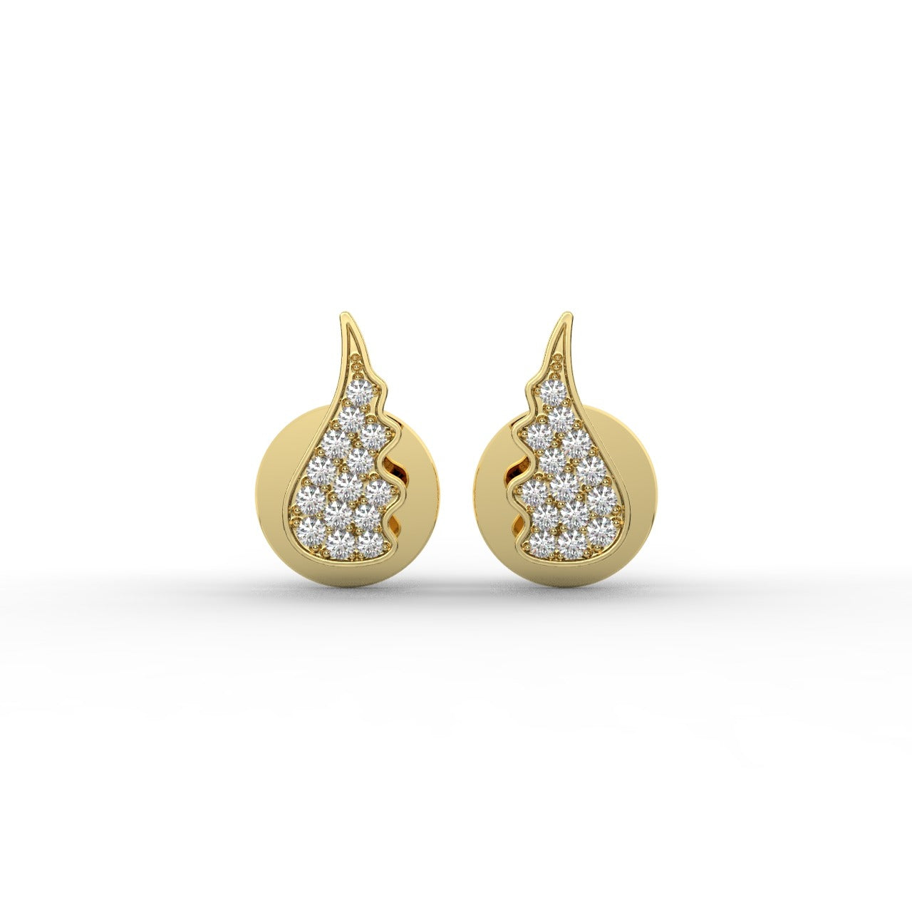 Celeste Earrings - Yellow Gold#Metal Colour_Yellow Gold