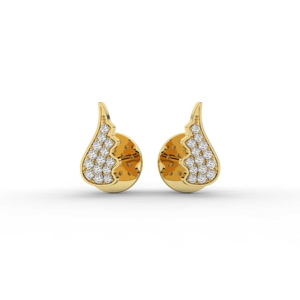 Celeste Earrings - Yellow Gold#Metal Colour_Yellow Gold