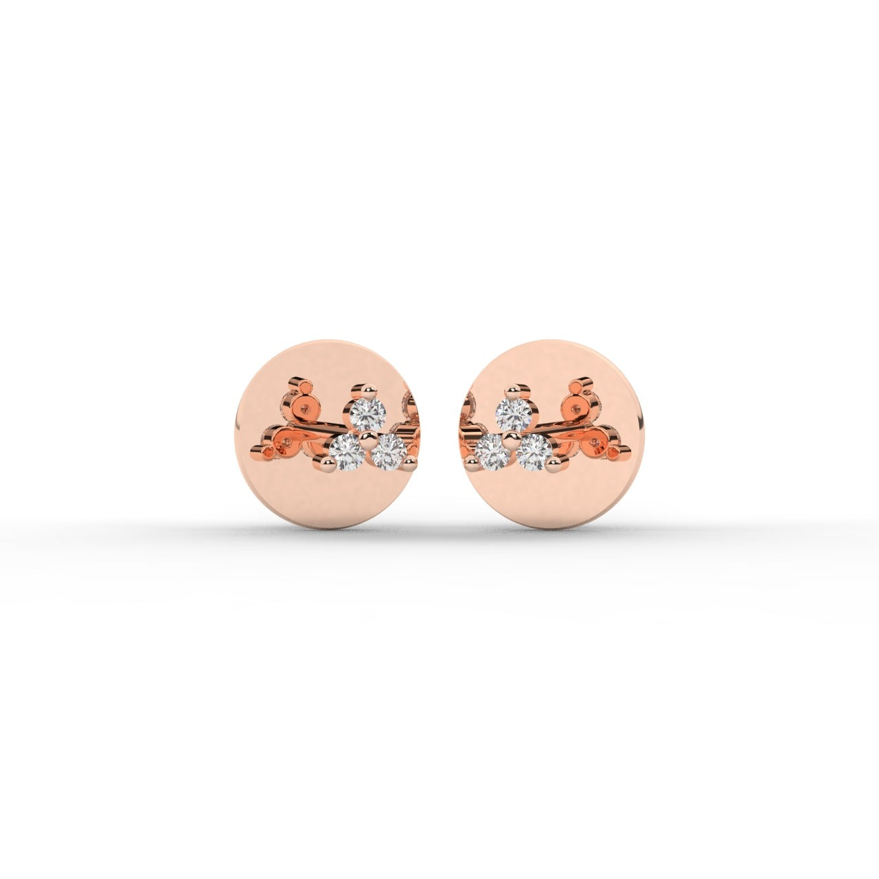 Evermere Earrings - Rose Gold#Metal Colour_Rose Gold