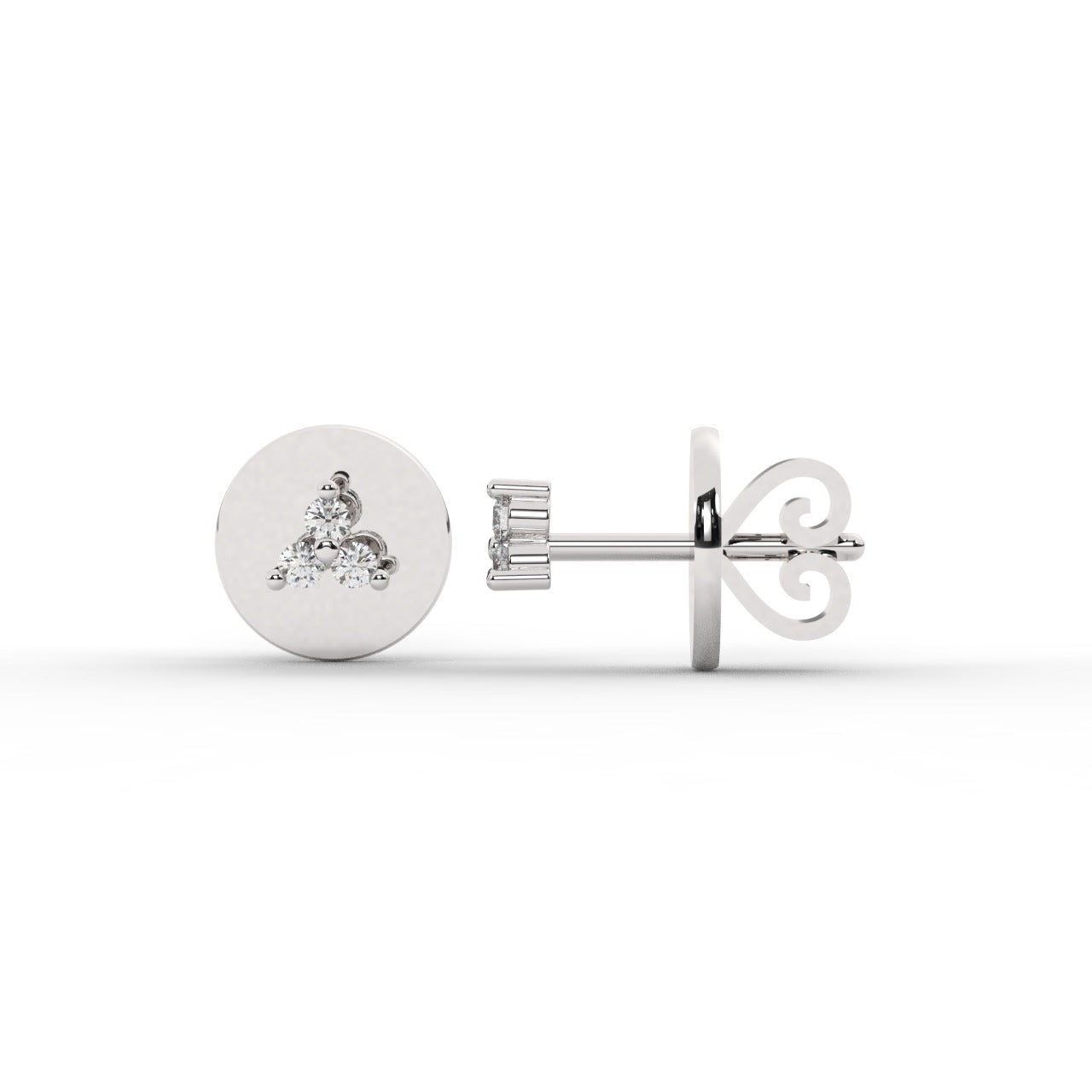 Evermere Earrings - White Gold#Metal Colour_White Gold