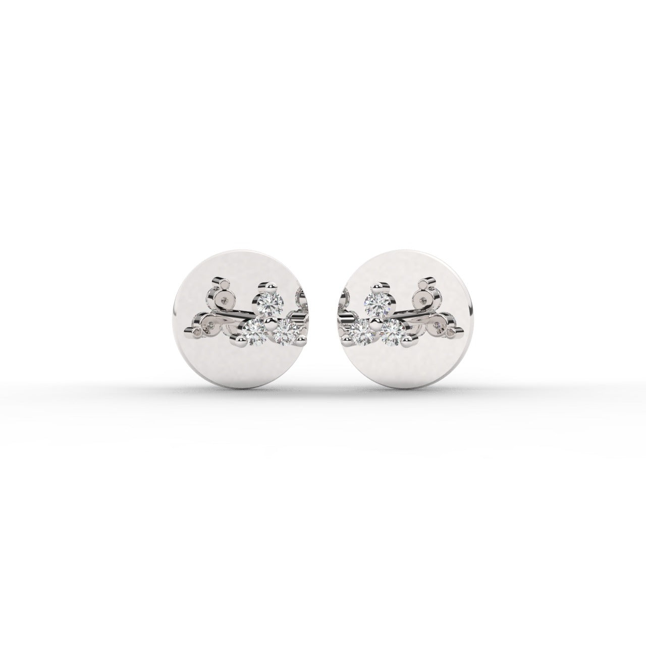 Evermere Earrings - White Gold#Metal Colour_White Gold