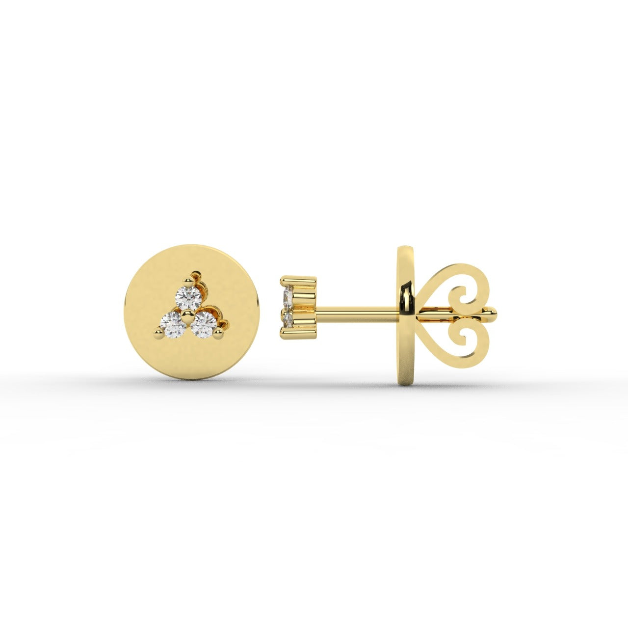 Evermere Earrings - Yellow Gold#Metal Colour_Yellow Gold