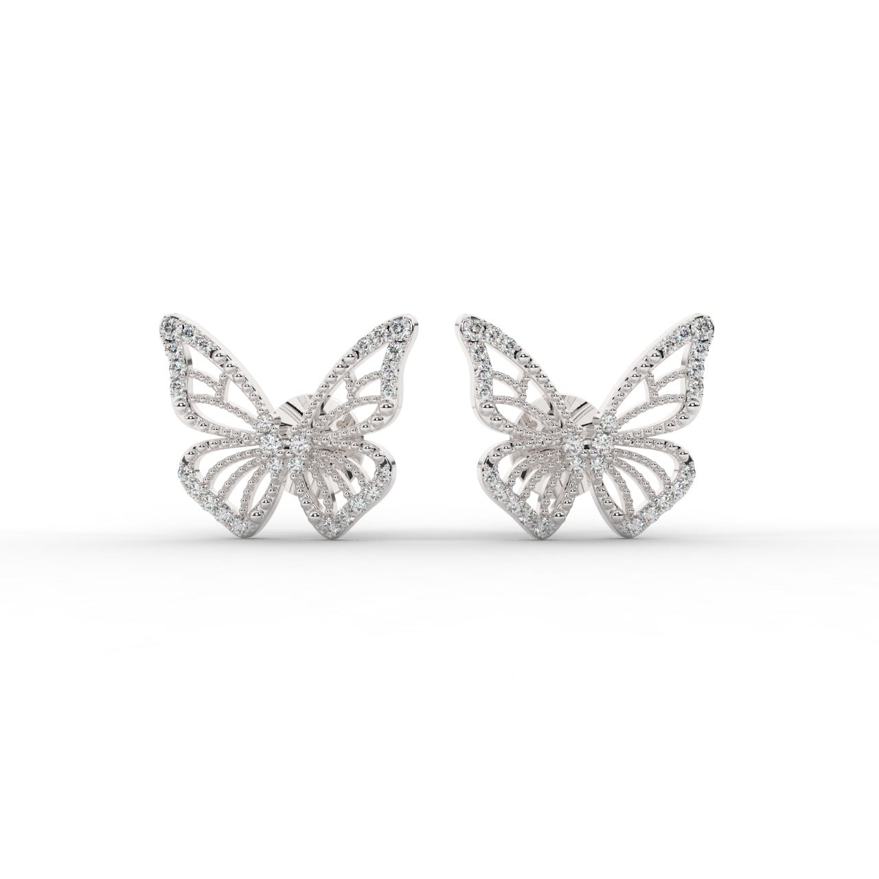 Luna Earrings - White Gold#Metal Colour_White Gold
