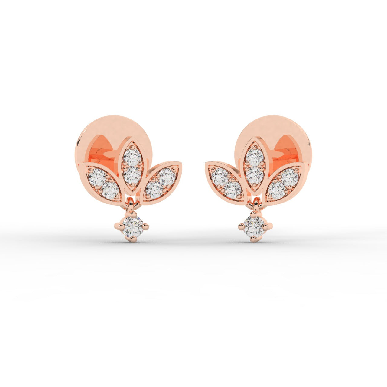 Lyla Earrings - Rose Gold#Metal Colour_Rose Gold