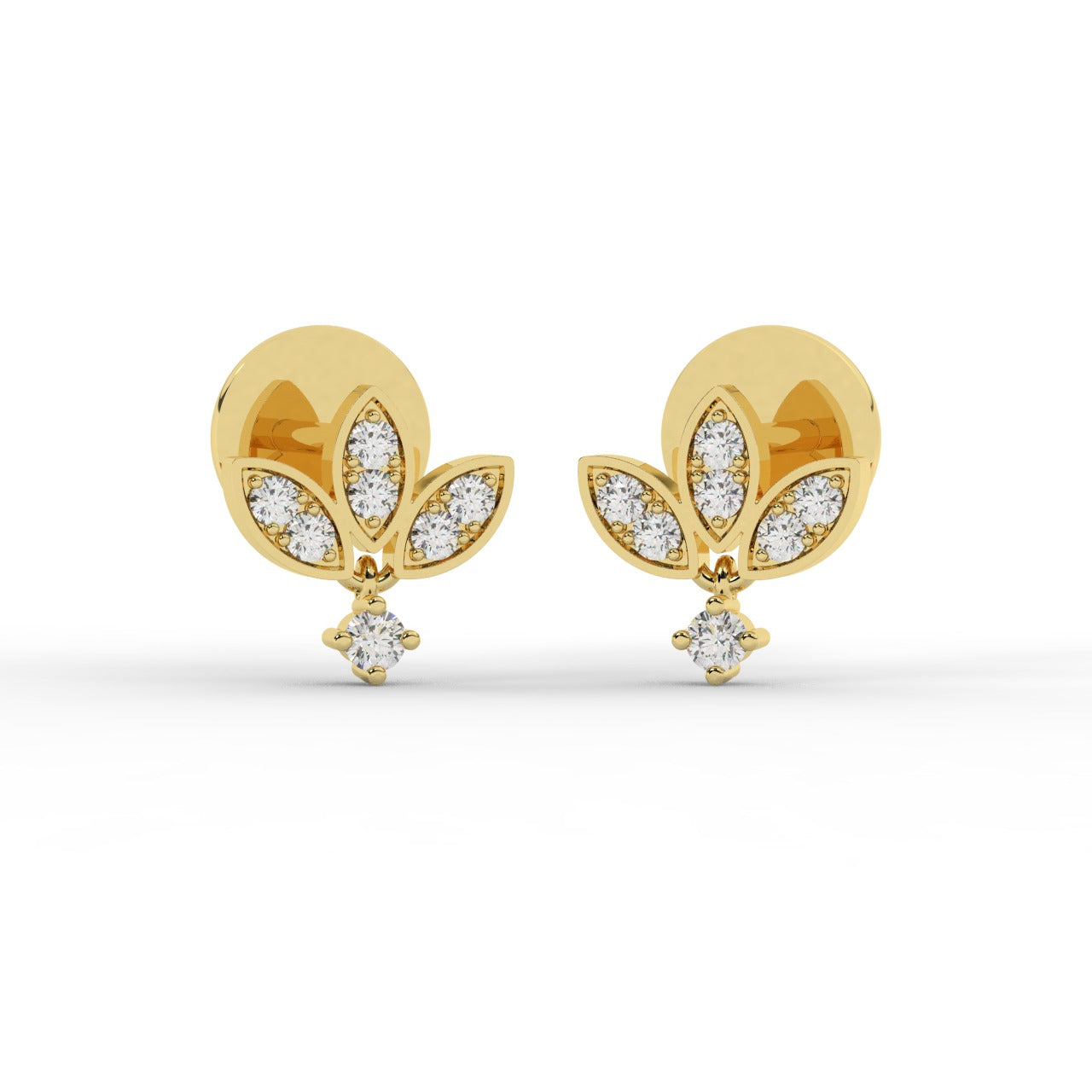 Lyla Earrings - Yellow Gold#Metal Colour_Yellow Gold