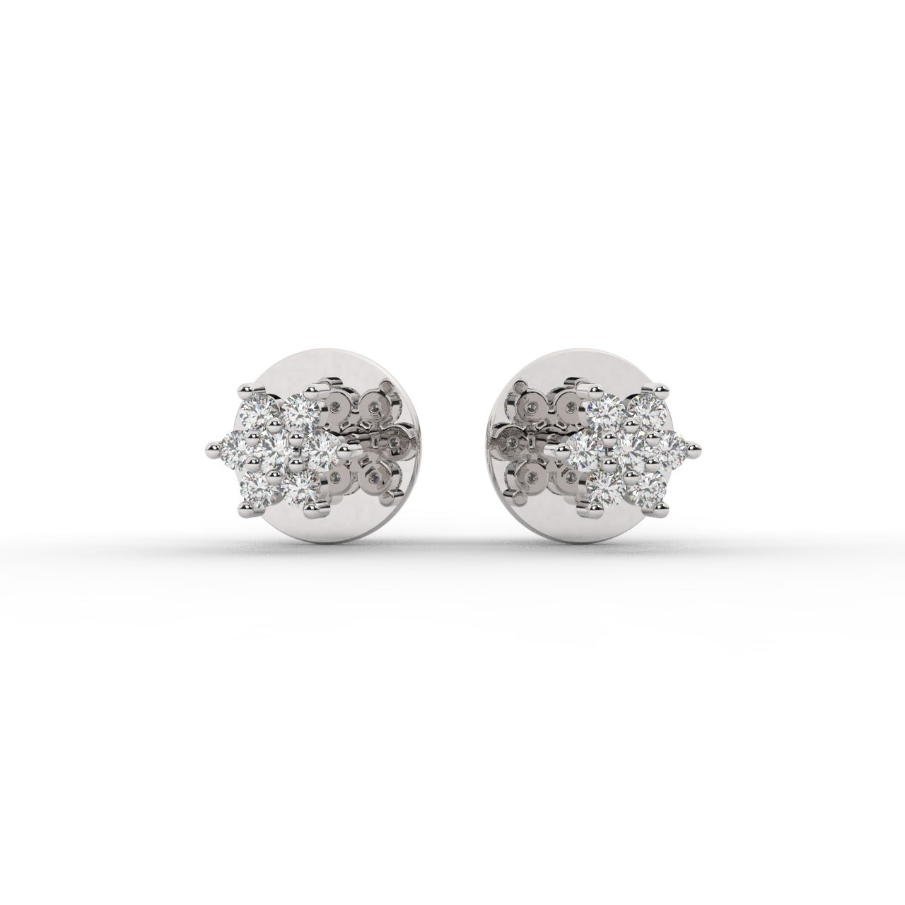 Mirelle Earrings - White Gold#Metal Colour_White Gold