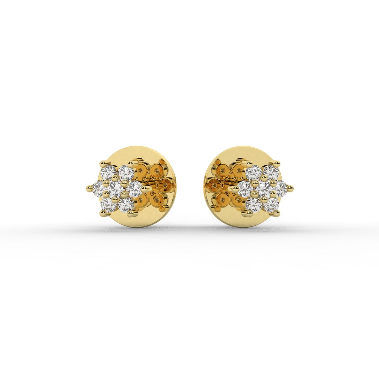 Mirelle Earrings - Yellow Gold#Metal Colour_Yellow Gold