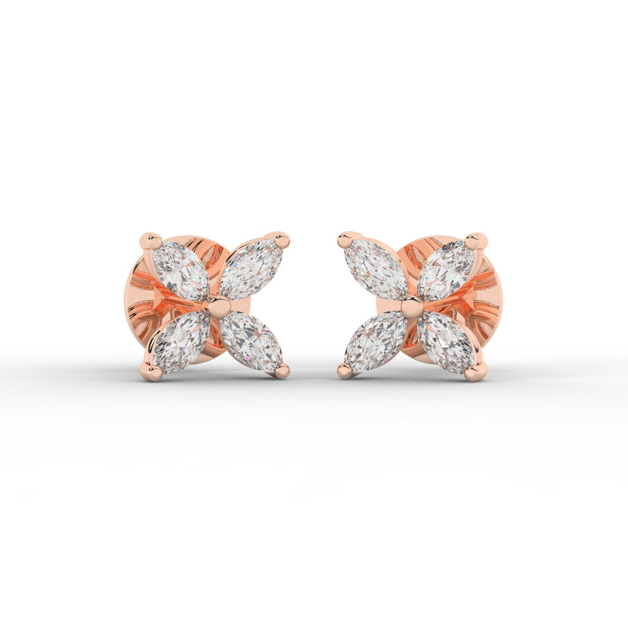 Soreya Earrings - Rose Gold#Metal Colour_Rose Gold