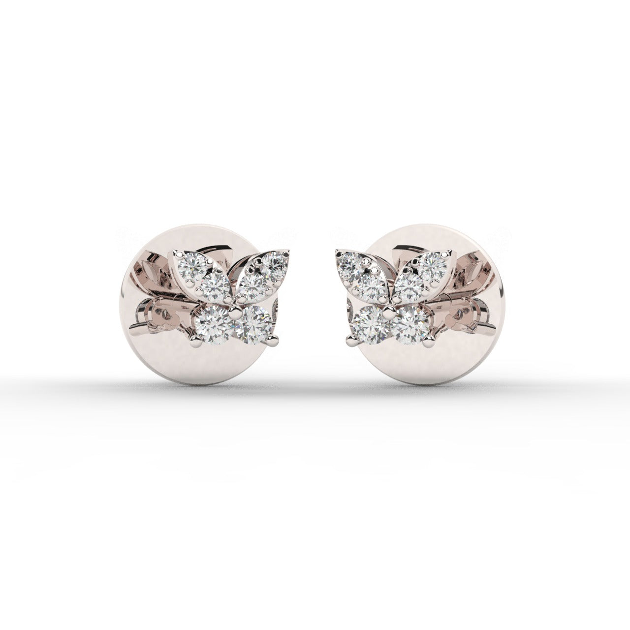 Whisper Earrings - White Gold#Metal Colour_White Gold